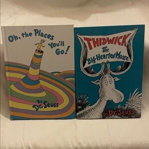Dr. Seuss Book Set Oh the places you’ll go Thidwick the big hearted moose